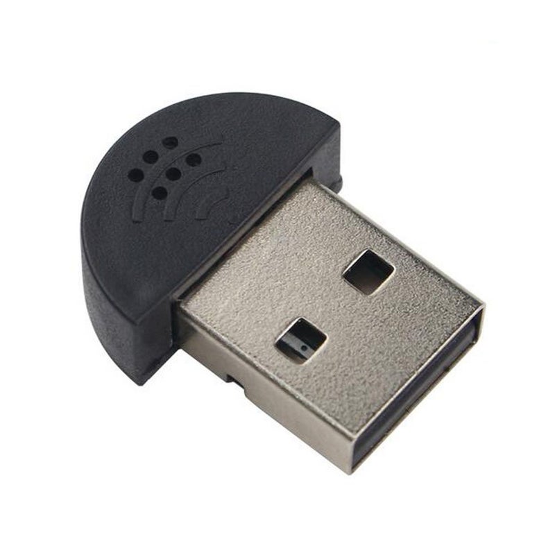 Kunhe Mini USB Microphone for Computer Laptop Desktop Driver Free Black - Image 1